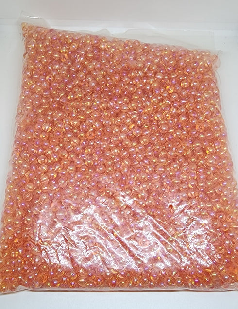 Orange Colour Bulk Pack Plastic Beads
